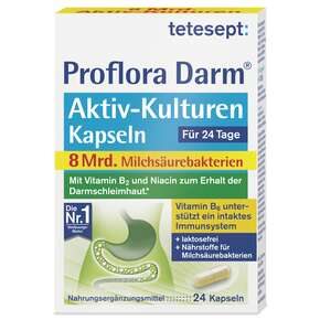 tetesept Proflora Darm Milchsäurekulturen 8Mrd Kap 24 St., A-Nr.: 5849496 - 01