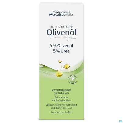 Sie sehen eine Packung Oliven Oel Dr.theiss Haut In Balance Koerperbalsam 5% 200ml, Produktbild: 02 Oliven Oel Dr.theiss Haut In Balance Koerperbalsam 5% 200ml, A-Nr.: 3282720 - 02