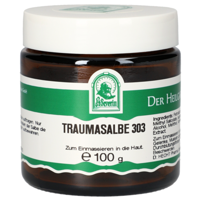 Sie sehen eine Packung TRAUMASALBE 303 100G, Produktbild: 01 TRAUMASALBE 303 100G, A-Nr.: 3691298 - 01