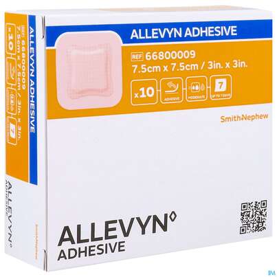 Wundverband Allevyn/polyurethan Adhesive 7,5x 7,5cm -tam 10st, A-Nr.: 4736620 - 06