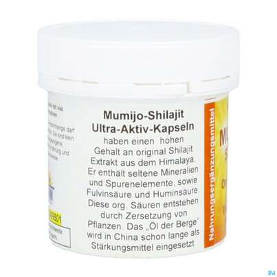 Sie sehen eine Packung Mumijo-shilajit Extrakt Kapseln 90st, Produktbild: 05 Mumijo-shilajit Extrakt Kapseln 90st, A-Nr.: 5869501 - 05