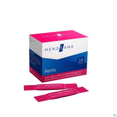Sie sehen eine Packung Ferro Sticks Menssana 28st, Produktbild: 05 Ferro Sticks Menssana 28st, A-Nr.: 4052413 - 05