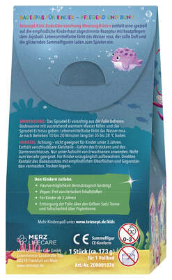 Sie sehen eine Packung tetesept Kids BÜ Meeresglitzern 1ST, Produktbild: 04 tetesept Kids BÜ Meeresglitzern 1ST, A-Nr.: 6007061 - 04