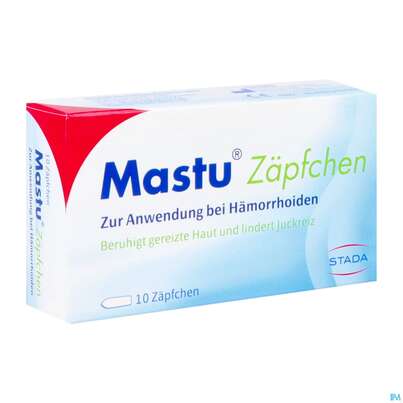 Sie sehen eine Packung +mastu Zaepfchen +haemorrhoiden 10st, Produktbild: 03 +mastu Zaepfchen +haemorrhoiden 10st, A-Nr.: 5646936 - 03