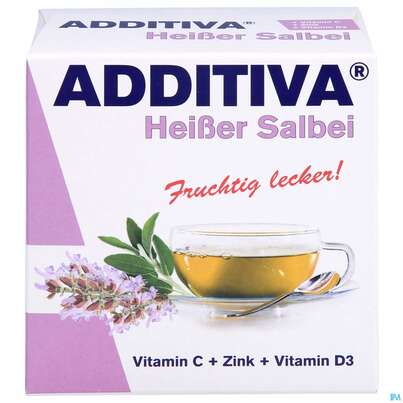 Sie sehen eine Packung Additiva Pulver Heisser Salbei 10012 10st, Produktbild: 01 Additiva Pulver Heisser Salbei 10012 10st, A-Nr.: 5810117 - 01