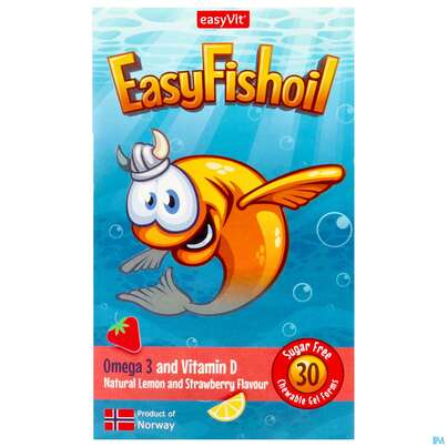 Sie sehen eine Packung Fish Oil Easy Omega 3 Gum 30st, Produktbild: 01 Fish Oil Easy Omega 3 Gum 30st, A-Nr.: 5730246 - 01