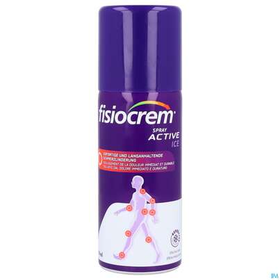 Sie sehen eine Packung Fisiocrem Spray Active Ice 150ml, Produktbild: 04 Fisiocrem Spray Active Ice 150ml, A-Nr.: 5807776 - 04