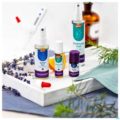 Sie sehen eine Packung Taoasis Erkältungsduft Raumspray 50ml, Produktbild: 06 Taoasis Erkältungsduft Raumspray 50ml, A-Nr.: 3163323 - 06