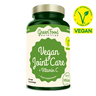 Sie sehen eine Packung GreenFood Nutrition Gelenknahrung Mit Vitamin C - 90 Kapseln, Produktbild: 01 GreenFood Nutrition Gelenknahrung Mit Vitamin C - 90 Kapseln, A-Nr.: 6003962 - 01