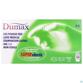 Untersuchungshandschuhe -dumax Latex Puderfrei Xs 100st, A-Nr.: 2995435 - 01