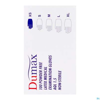 Untersuchungshandschuhe -dumax Latex Puderfrei Xs 100st, A-Nr.: 2995435 - 11
