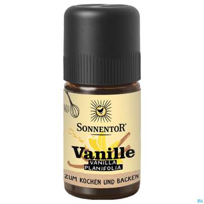 Sie sehen eine Packung Sonnentor Aetherisches Gewuerzoel Vanille-extrakt Neu 17002 5ml, Produktbild: 02 Sonnentor Aetherisches Gewuerzoel Vanille-extrakt Neu 17002 5ml, A-Nr.: 5870131 - 02