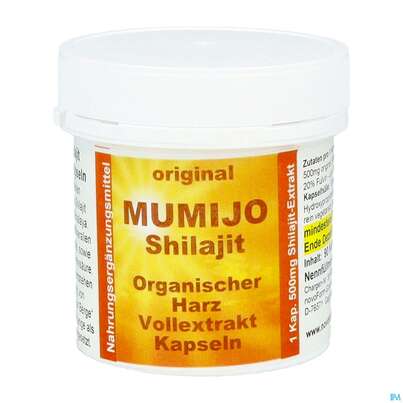 Sie sehen eine Packung Shilajit-mumijo Extrakt Kapseln 90st, Produktbild: 01 Shilajit-mumijo Extrakt Kapseln 90st, A-Nr.: 5869524 - 01