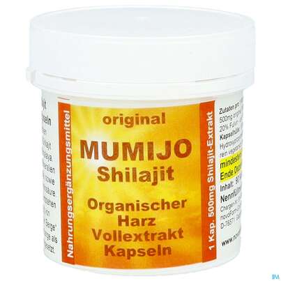 Sie sehen eine Packung Shilajit-mumijo Extrakt Kapseln 90st, Produktbild: 02 Shilajit-mumijo Extrakt Kapseln 90st, A-Nr.: 5869524 - 02