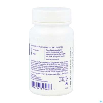 Sie sehen eine Packung Pure Encapsulations Kapseln Inositol Complex Inc3a 30st, Produktbild: 04 Pure Encapsulations Kapseln Inositol Complex Inc3a 30st, A-Nr.: 5807836 - 04