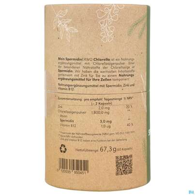 Mein Spermidinerwo Chlorella Kapseln 60st, A-Nr.: 5884251 - 03