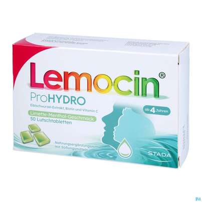 Sie sehen eine Packung Lemocin Prohydro Lutschtabl 50st, Produktbild: 06 Lemocin Prohydro Lutschtabl 50st, A-Nr.: 5896739 - 06