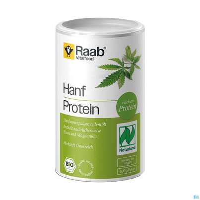 Sie sehen eine Packung Hanf Protein Pulver Bio Raab 500g, Produktbild: 02 Hanf Protein Pulver Bio Raab 500g, A-Nr.: 5871283 - 02