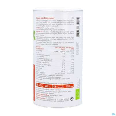 Sie sehen eine Packung Hagebutten Pulver Bio Raab 250g, Produktbild: 04 Hagebutten Pulver Bio Raab 250g, A-Nr.: 5870467 - 04