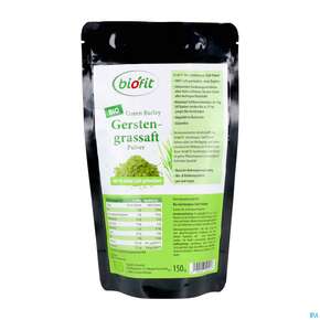 Gerstengrass Saft Pulver Bio 100% Rein Rohkostqualitaet Konzentr.inhaltsstoffe 150g, A-Nr.: 5647083 - 01
