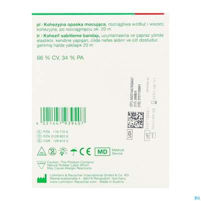 Fixierbinden Mollelast Haft Weiss 20mx 10cm 1st, A-Nr.: 1767726 - 06