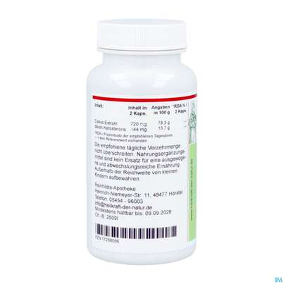 Cissus Extrakt Kapseln 360mg Nat 90st, A-Nr.: 5812754 - 04