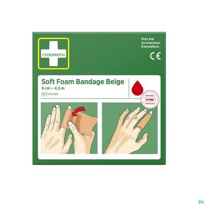 Cederroth Snoegg Pflasterverband Selbsthaftend Latexfrei Rolle Beige 6x 450cm 1st, A-Nr.: 5692528 - 01