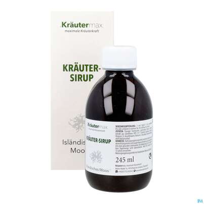 Sie sehen eine Packung Islaendisch Moos Hustensirup +vitamin C Gelatine+fructosefrei 245ml, Produktbild: 10 Islaendisch Moos Hustensirup +vitamin C Gelatine+fructosefrei 245ml, A-Nr.: 5673258 - 10
