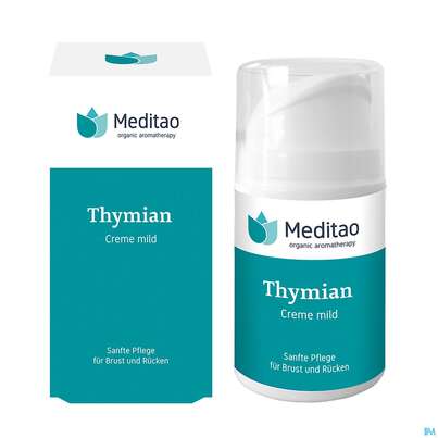 Sie sehen eine Packung Taoasis Meditao Thymian Creme Mild 50ml, Produktbild: 09 Taoasis Meditao Thymian Creme Mild 50ml, A-Nr.: 4280539 - 09