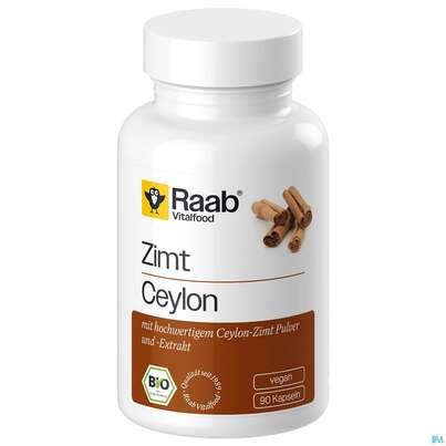 Sie sehen eine Packung Zimt Kapseln Bio Raab 90st, Produktbild: 02 Zimt Kapseln Bio Raab 90st, A-Nr.: 5871857 - 02