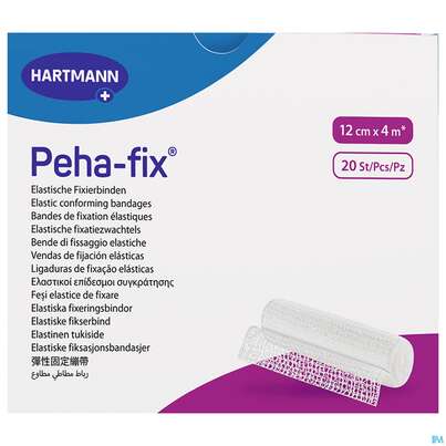 Sie sehen eine Packung Elastische Binden Peha-fix Fixierbinde 4mx 12cm 1st, Produktbild: 03 Elastische Binden Peha-fix Fixierbinde 4mx 12cm 1st, A-Nr.: 4902834 - 03
