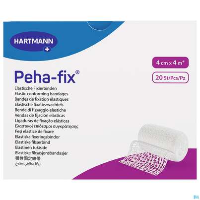 Sie sehen eine Packung Elastische Binden Peha-fix Fixierbinde 4mx 4cm 20st, Produktbild: 02 Elastische Binden Peha-fix Fixierbinde 4mx 4cm 20st, A-Nr.: 4902840 - 02