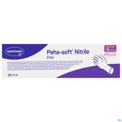 Untersuchungshandschuhe Peha/soft/puderfrei Nitrile Unsteril Fino Xl 150st, A-Nr.: 3836555 - 01