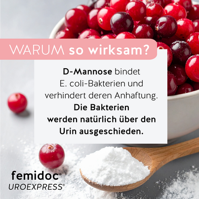 Sie sehen eine Packung femidoc UROEXPRESS FIZZ Brausetabletten, Produktbild: 05 femidoc UROEXPRESS FIZZ Brausetabletten, A-Nr.: 5876889 - 05