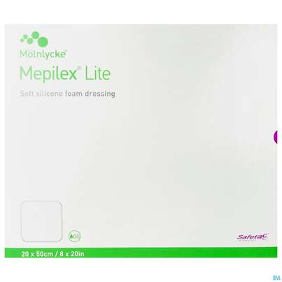 Wundverband Mepilex Silikon Lite 20x 50cm 4st, A-Nr.: 4100141 - 01