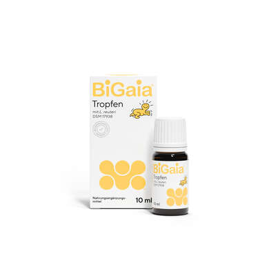 Sie sehen eine Packung BiGaia® Tropfen 10 ml, Produktbild: 01 BiGaia® Tropfen 10 ml, A-Nr.: 6022327 - 01