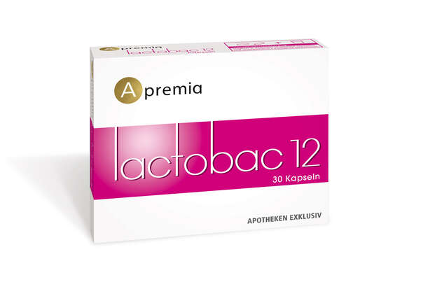 Sie sehen eine Packung Apremia Lactobac 12, Produktbild: 01 Apremia Lactobac 12, A-Nr.: 4562137 - 01
