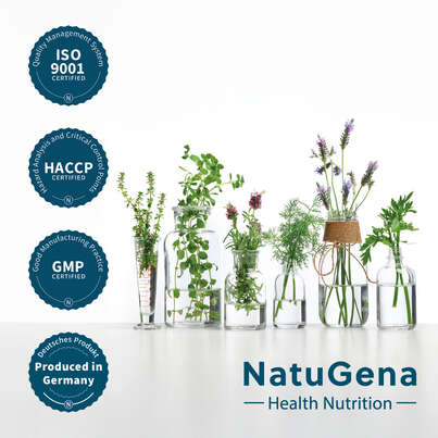 Sie sehen eine Packung NatuGena Arginin 2000 Kapseln, Produktbild: 05 NatuGena Arginin 2000 Kapseln, A-Nr.: 5404357 - 05