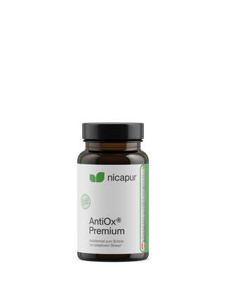 Sie sehen eine Packung nicapur AntiOx® Premium, Produktbild: 01 nicapur AntiOx® Premium, A-Nr.: 5266228 - 01