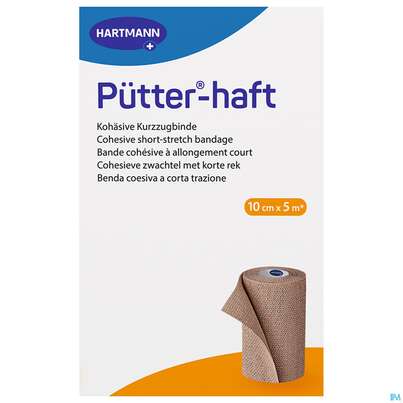 Sie sehen eine Packung Elastische Binden Puetter-haft Latexfrei Kohaes.kompressionbinde 5mx10cm 1st, Produktbild: 03 Elastische Binden Puetter-haft Latexfrei Kohaes.kompressionbinde 5mx10cm 1st, A-Nr.: 4174553 - 03