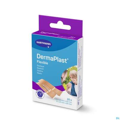 Sie sehen eine Packung Wundpflaster Dermaplast Elastic Strips 2 Groessen 20st, Produktbild: 06 Wundpflaster Dermaplast Elastic Strips 2 Groessen 20st, A-Nr.: 3047195 - 06