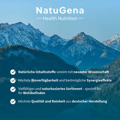 Sie sehen eine Packung NatuGena Bio-Aroniabeeren Kapseln, Produktbild: 06 NatuGena Bio-Aroniabeeren Kapseln, A-Nr.: 5989760 - 06