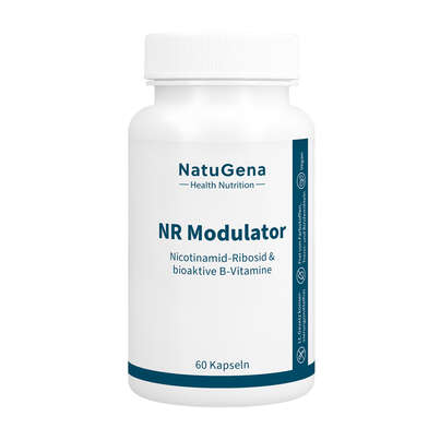 Sie sehen eine Packung NatuGena NR Modulator Kapseln, Produktbild: 01 NatuGena NR Modulator Kapseln, A-Nr.: 5989984 - 01