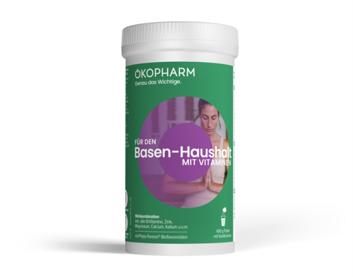 Sie sehen eine Packung ÖKOPHARM® Wirkkombination für den Basen-Haushalt mit Vitaminen Pulver 400 G, Produktbild: 01 ÖKOPHARM® Wirkkombination für den Basen-Haushalt mit Vitaminen Pulver 400 G, A-Nr.: 2690635 - 01
