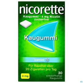 Nicorette Kaugummi Z Raucherentw Icemint 4mg 30st, A-Nr.: 3904245 - 01