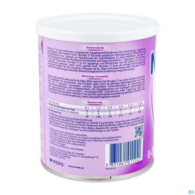 Sie sehen eine Packung Novalac It 400g, Produktbild: 06 Novalac It 400g, A-Nr.: 3415003 - 06