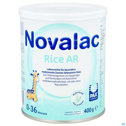 Sie sehen eine Packung Novalac Rice Ar 400g, Produktbild: 02 Novalac Rice Ar 400g, A-Nr.: 5726902 - 02