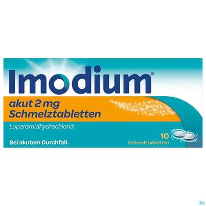 Imodium Akut Schmelztabl 2mg 10st, A-Nr.: 3769221 - 02
