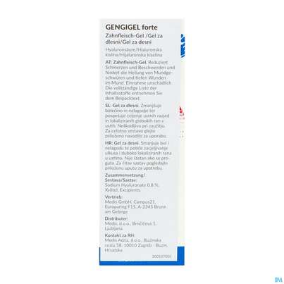 Gengigel Mund +zahnfleischpflege Gel Oral Forte 8ml, A-Nr.: 5305000 - 03