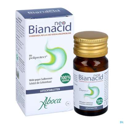 Sie sehen eine Packung Aboca Neobianacid Tabl Minze Ab 6 Jahren 14st, Produktbild: 09 Aboca Neobianacid Tabl Minze Ab 6 Jahren 14st, A-Nr.: 5571931 - 09